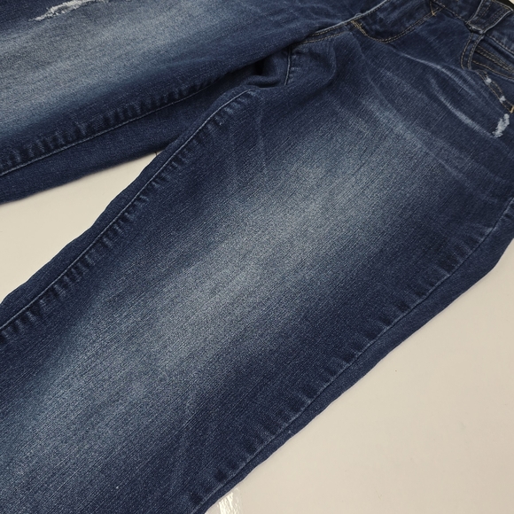 Democracy Dark Blue Straight Leg Jeans - Picture 2 of 9